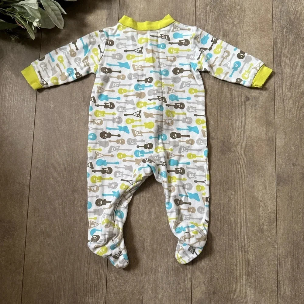 Y2K Carter’s Guitar One-Piece Mommy's Rockstar Baby Boy's Footies Size 3 Months
